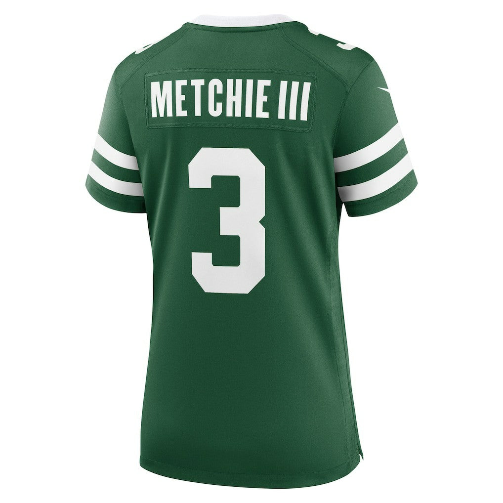 John Metchie III  Women's Team Game Jersey - New York Jets Jerseys