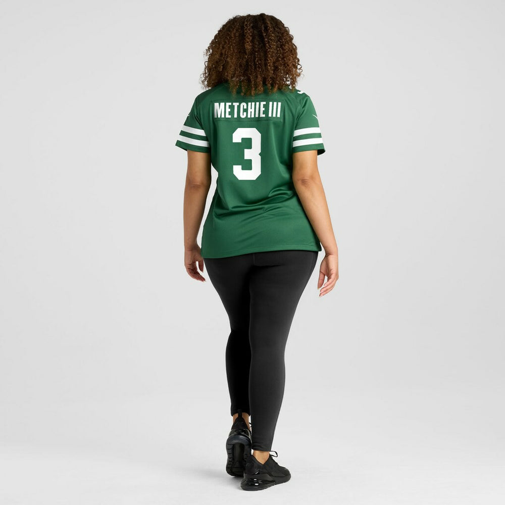 John Metchie III  Women's Team Game Jersey - New York Jets Jerseys