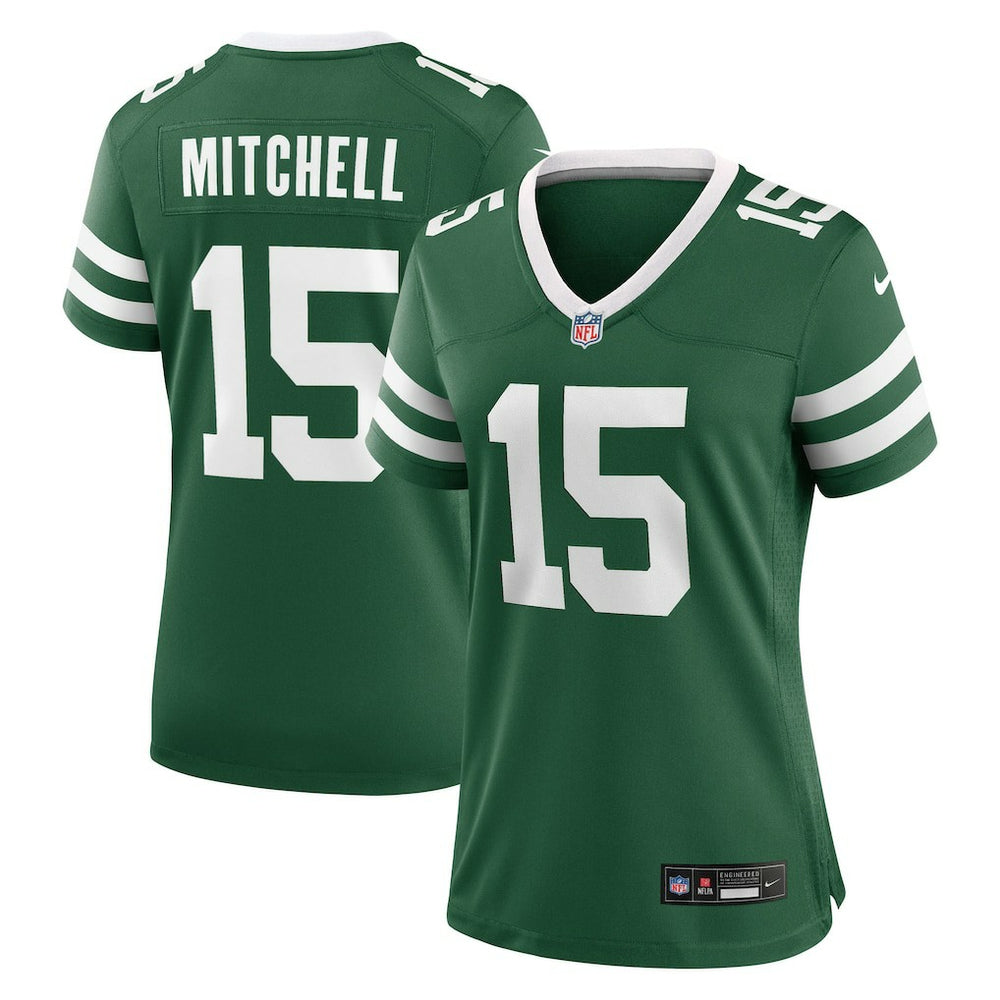 Adonai Mitchell  Women's Team Game Jersey - New York Jets Jerseys