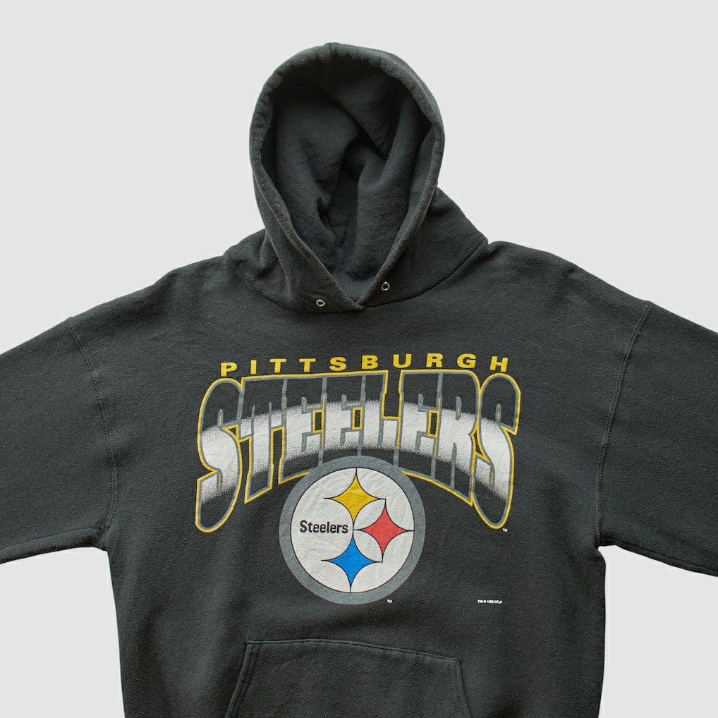 90s Hooded Pullover Sweatshirt - Pittsburgh Steelers Pullover