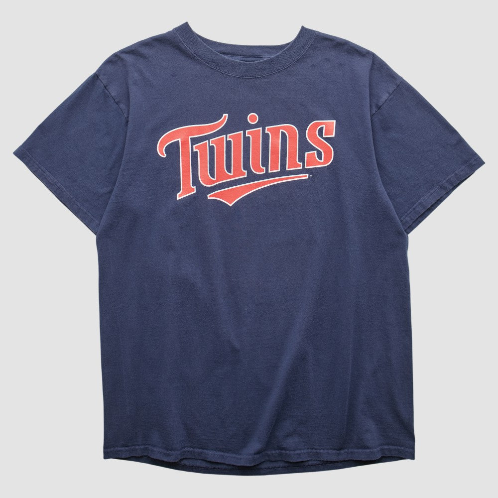 Navy Minnesota Twins Majestic 2000s T-shirt