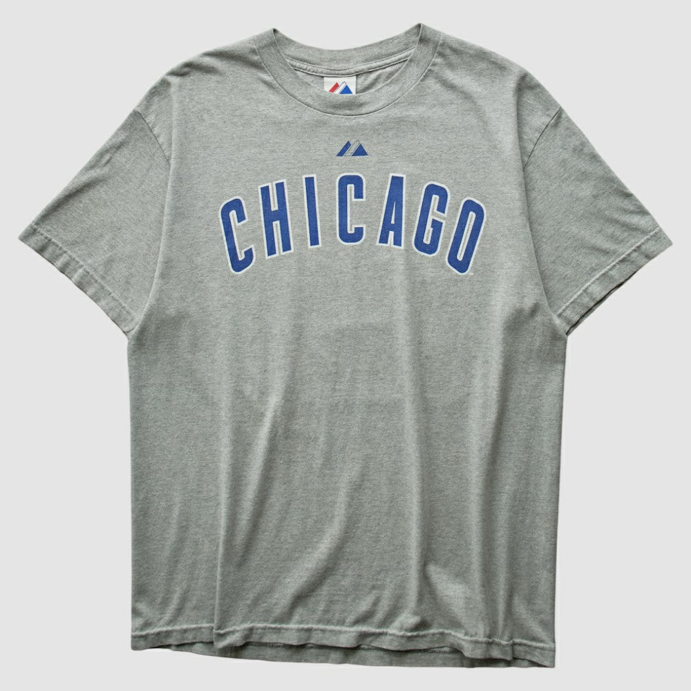 Heather Gray Chicago Cubs Majestic 2010 T-shirt