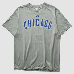 Heather Gray Chicago Cubs Majestic 2010 T-shirt