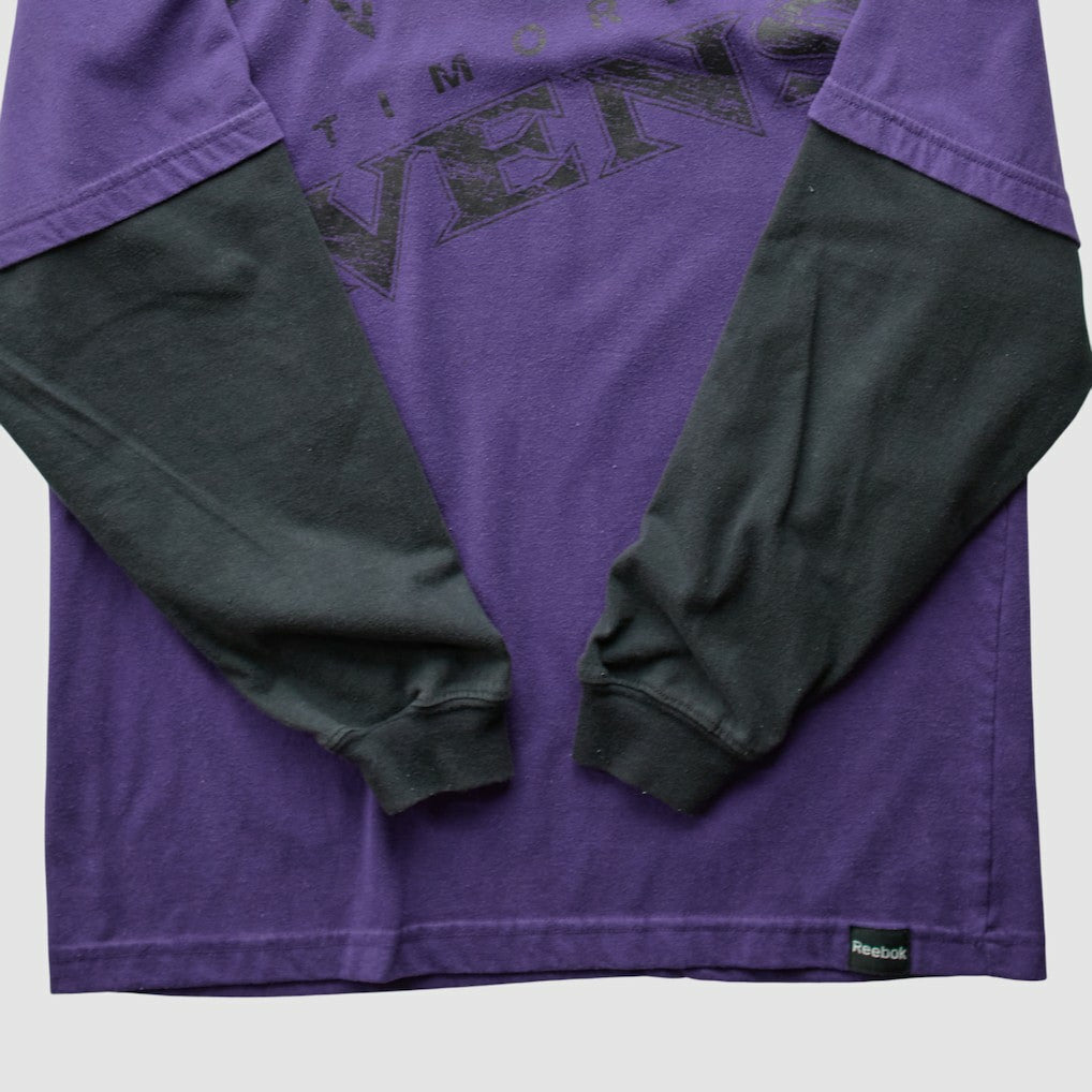 Reebok 2010s Long Sleeve T-shirt - Baltimore Ravens T-shirts
