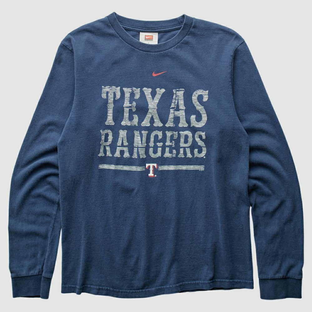 Navy Texas Rangers Nike 2000s Long Sleeve T-shirt
