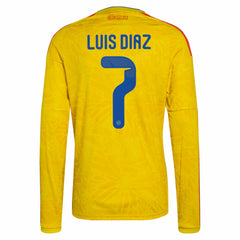 Luis Diaz Colombia National Team 2026 Home Replica Long Sleeve Jersey