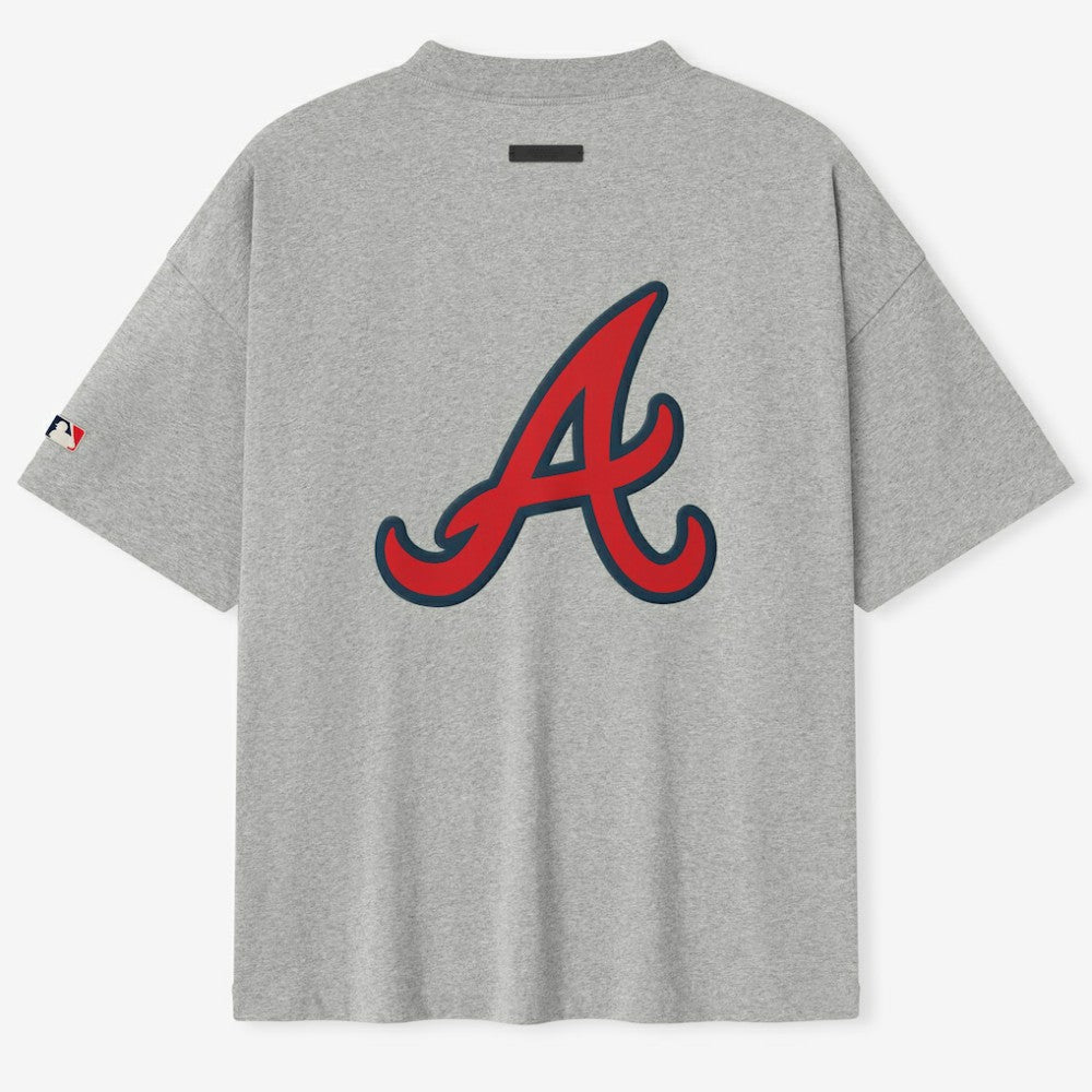 Heather Gray Atlanta Braves Fear of God x MLB Unisex 90's T-Shirt