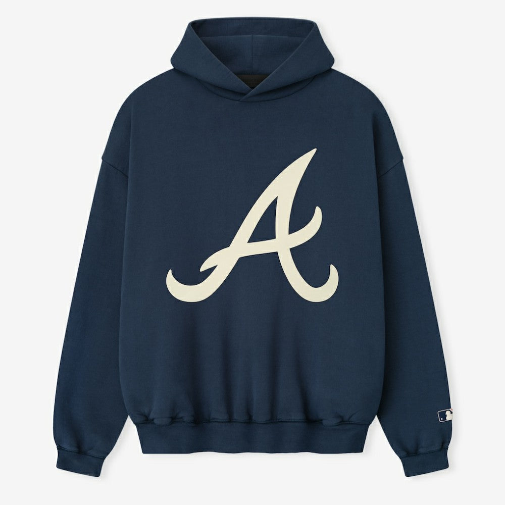 Navy Atlanta Braves Fear of God x MLB Unisex Sport Hoodie