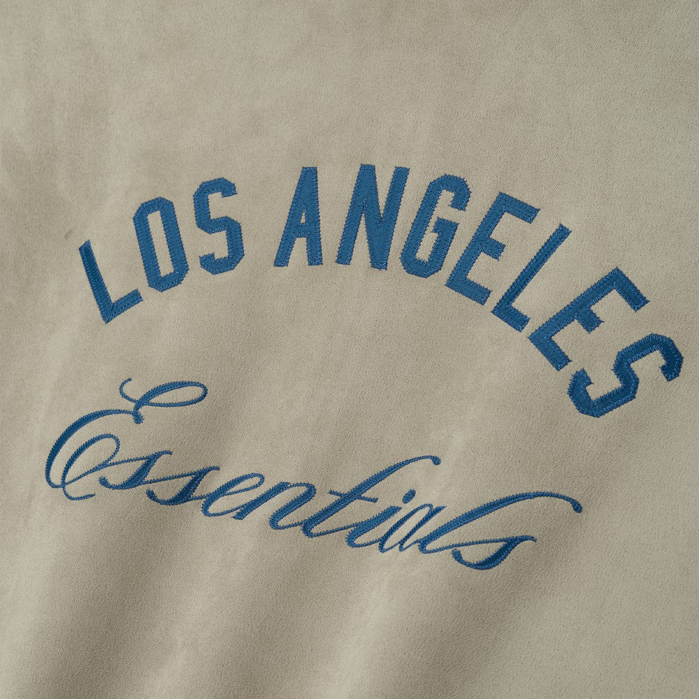 Gray Los Angeles Dodgers Fear of God x MLB Unisex Modern Suede Half-Zip Jacket