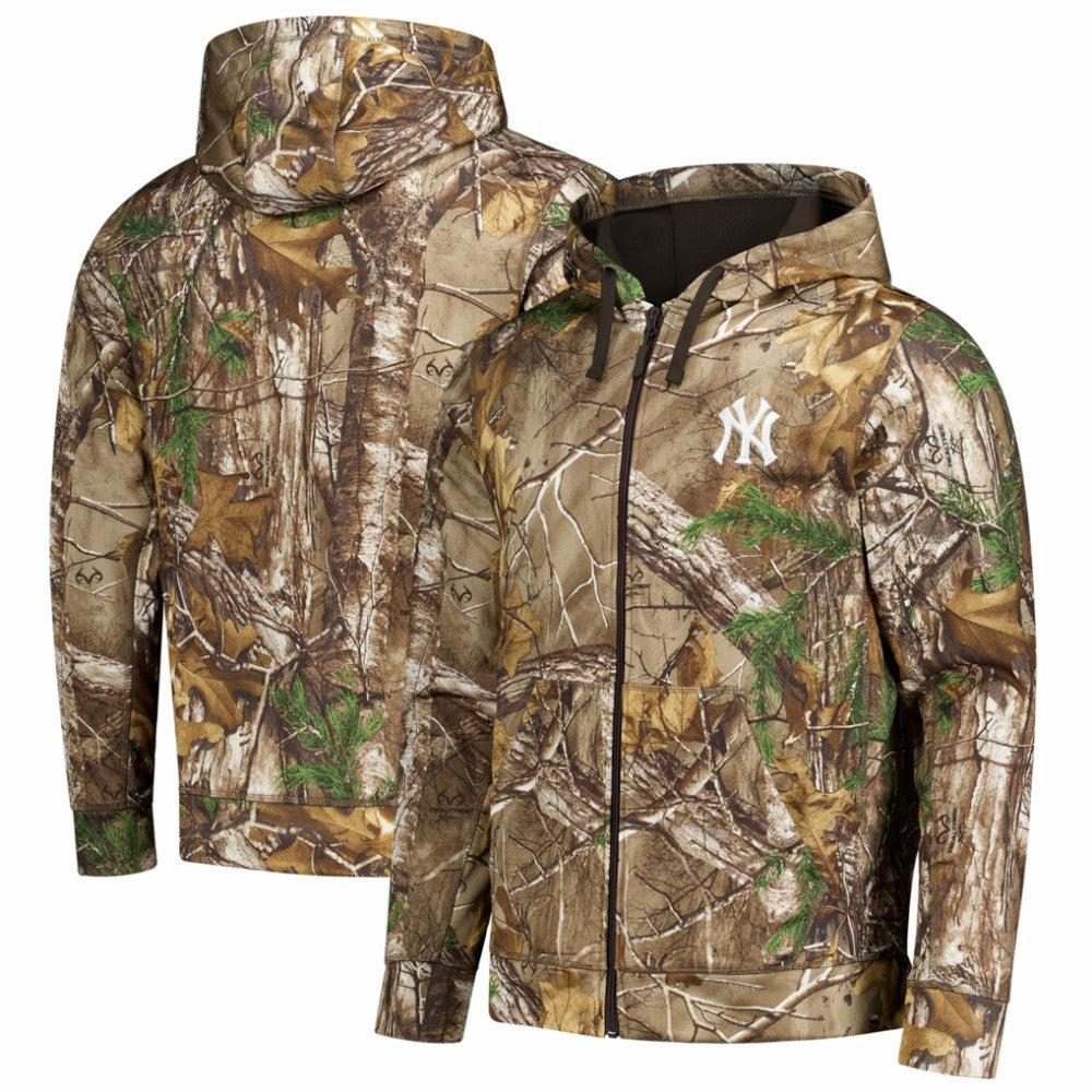 Camo New York Yankees Dunbrooke Trophy Realtree Full-Zip Hoodie