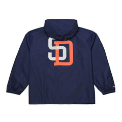 Navy San Diego Padres Mitchell & Ness Full-Snap Hooded Coaches Jacket