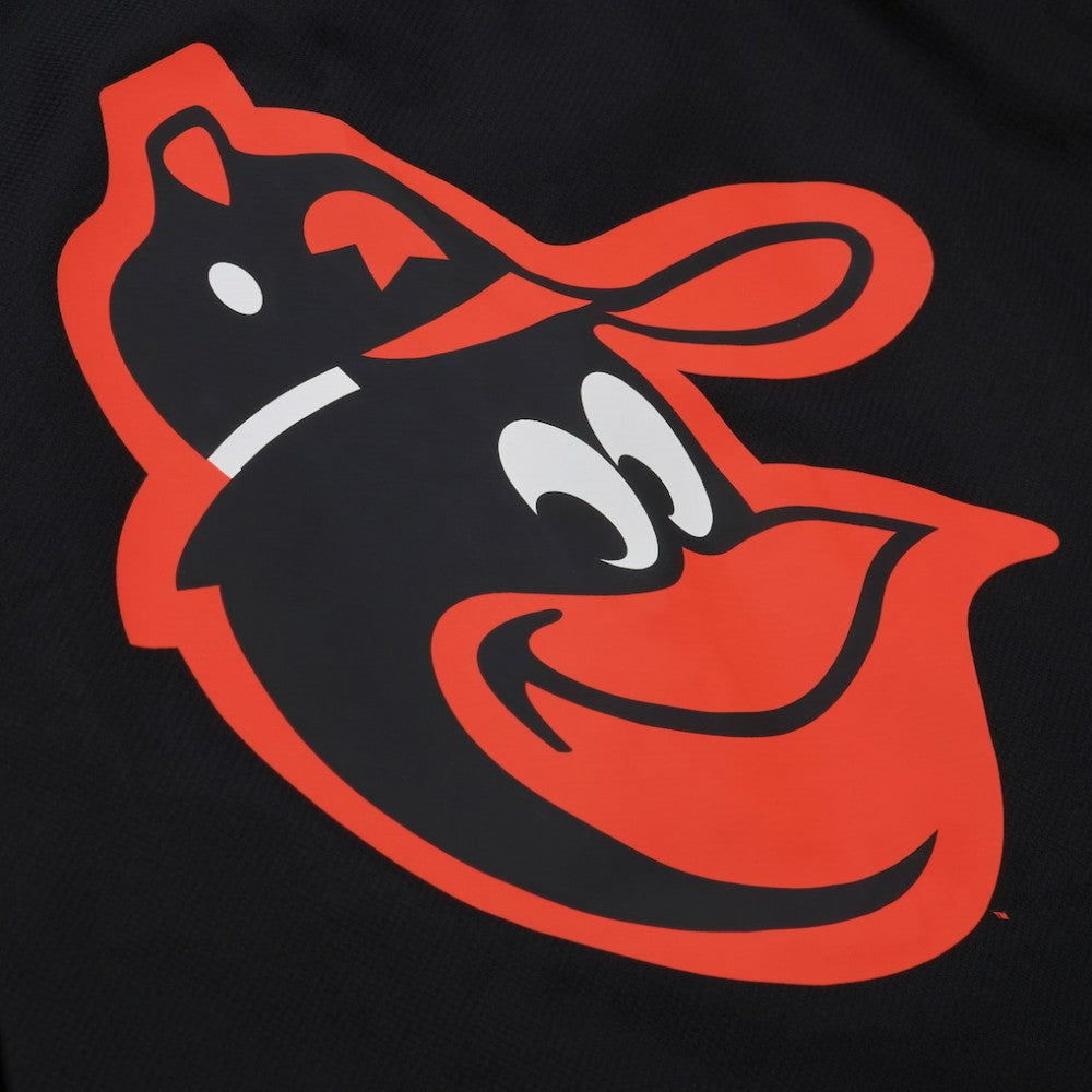Black Baltimore Orioles Mitchell & Ness Full-Snap Hooded Coaches Jacket