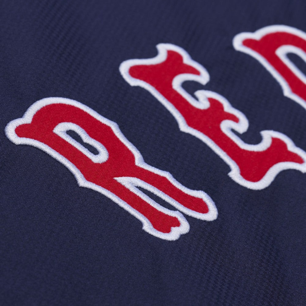 Navy Boston Red Sox Mitchell & Ness Full-Snap Hooded Coaches Jacket