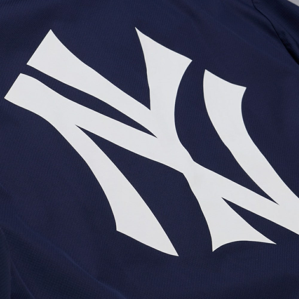 Navy New York Yankees Mitchell & Ness Full-Snap Hooded Coaches Jacket