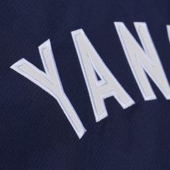 Navy New York Yankees Mitchell & Ness Full-Snap Hooded Coaches Jacket