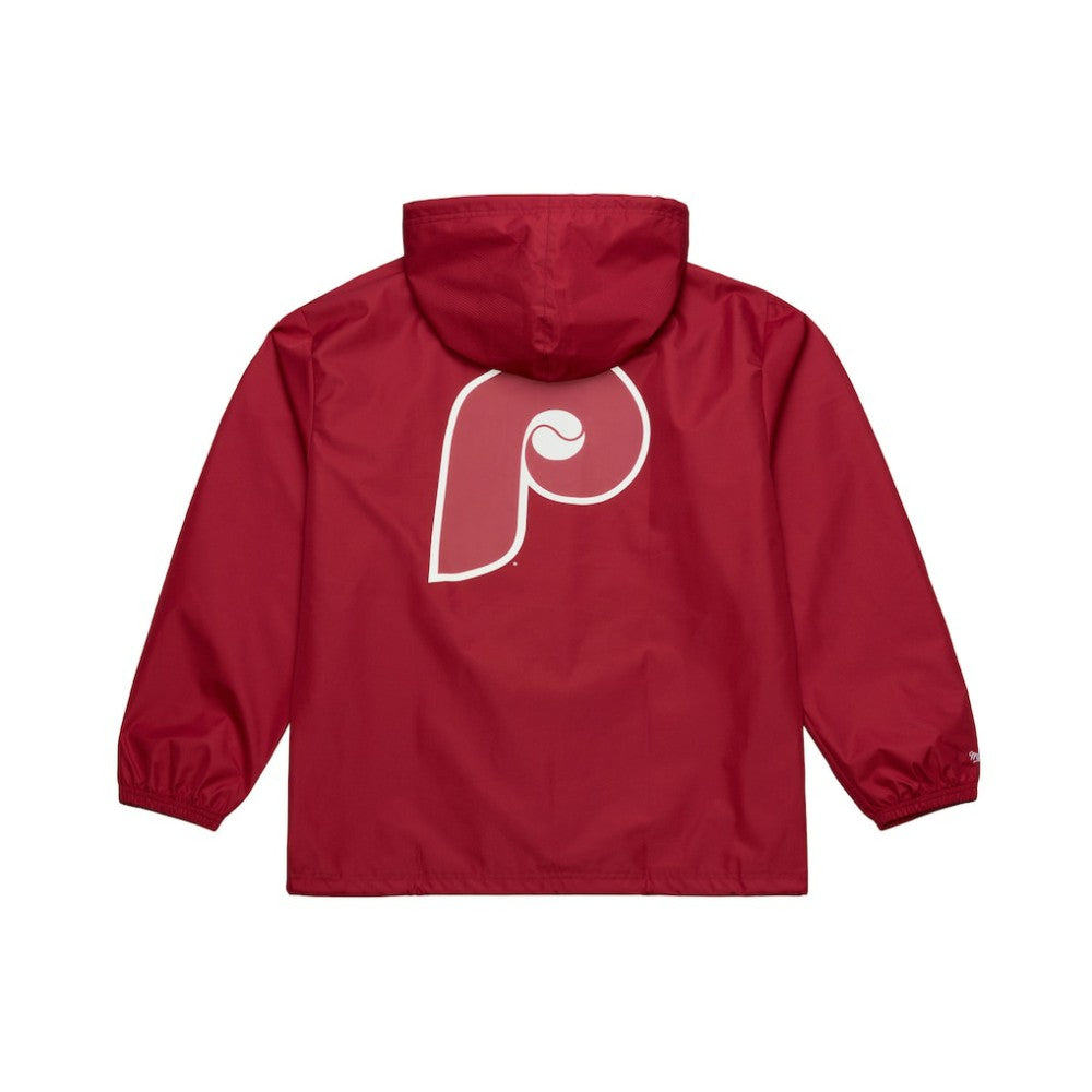 Red Philadelphia Phillies Mitchell & Ness Full-Snap Hooded Coaches Jacket