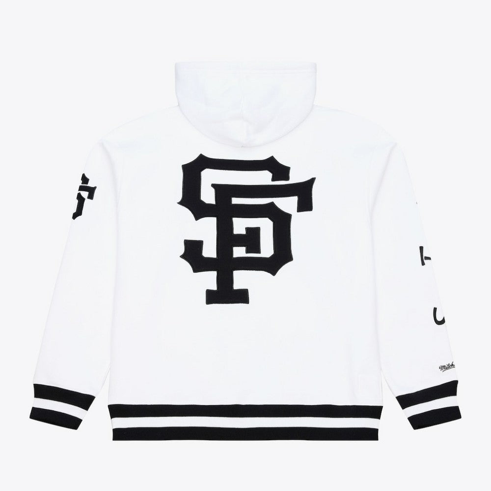 White San Francisco Giants Mitchell & Ness Cooperstown Collection Fleece Hoodie