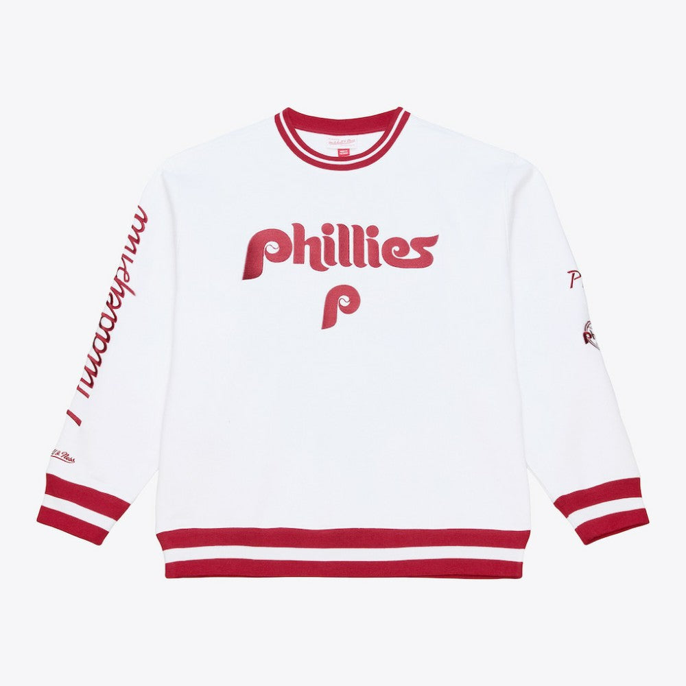 White Philadelphia Phillies Mitchell & Ness Arctic Fleece Sweatshirt
