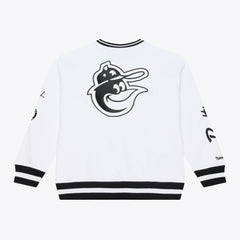 White Baltimore Orioles Mitchell & Ness Arctic Fleece Sweatshirt