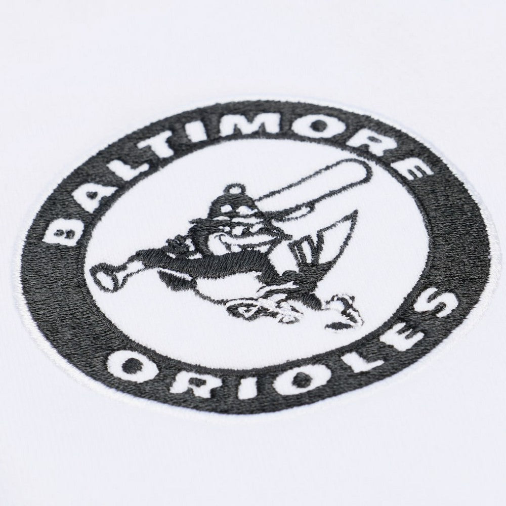 White Baltimore Orioles Mitchell & Ness Arctic Fleece Sweatshirt