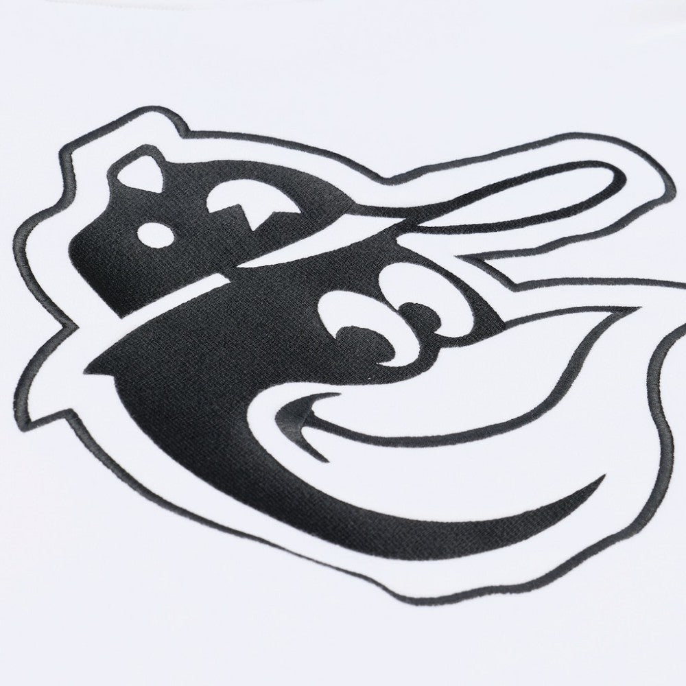 White Baltimore Orioles Mitchell & Ness Arctic Fleece Sweatshirt