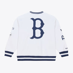 White Boston Red Sox Mitchell & Ness Arctic Fleece Sweatshirt