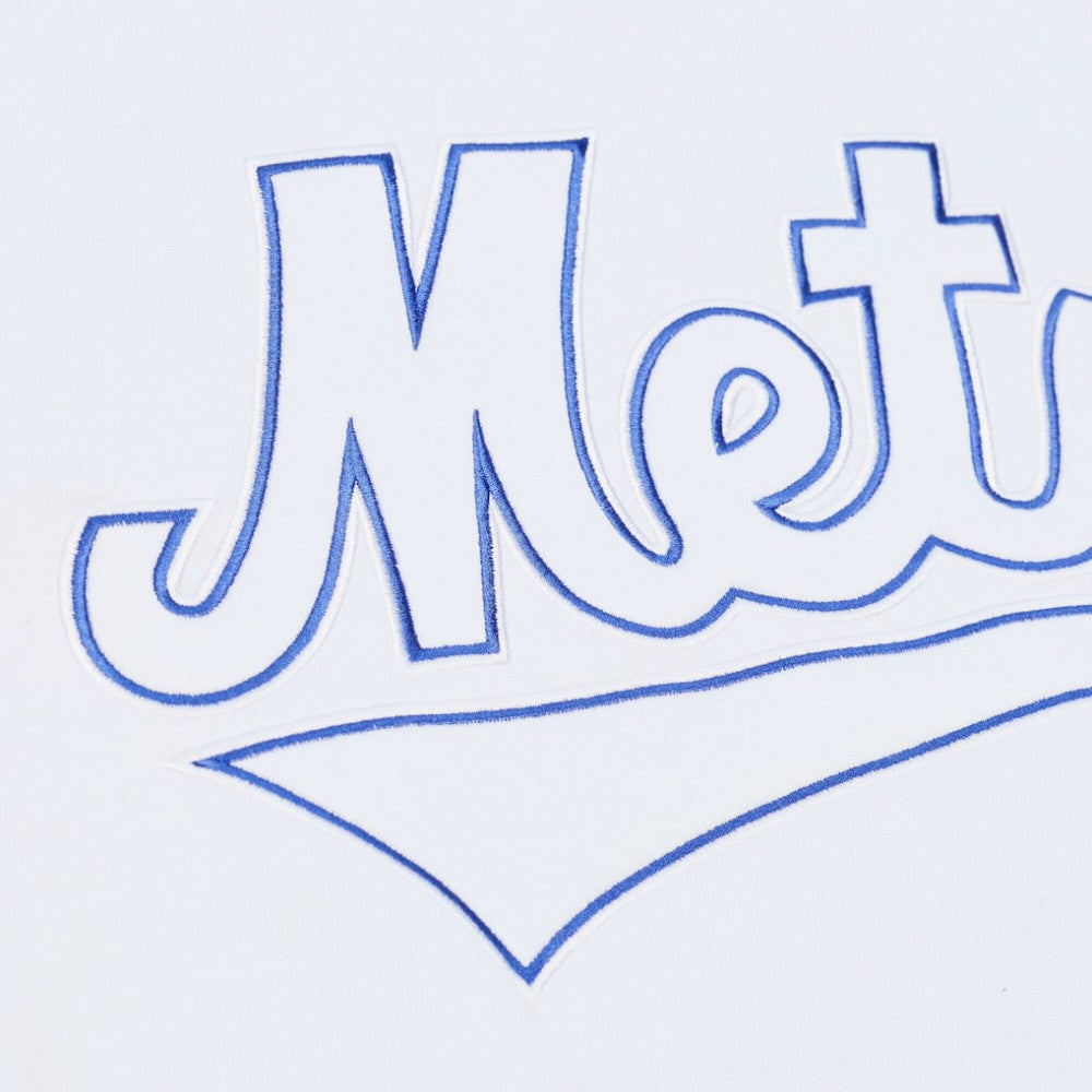 White New York Mets Mitchell & Ness Arctic Fleece Sweatshirt