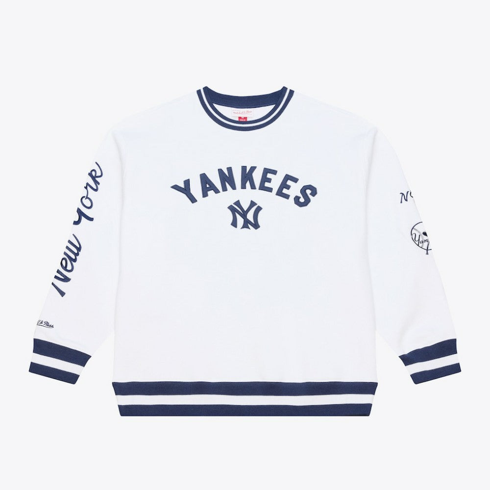 White New York Yankees Mitchell & Ness Arctic Fleece Sweatshirt