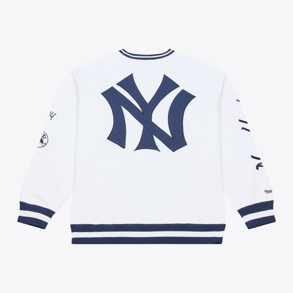 White New York Yankees Mitchell & Ness Arctic Fleece Sweatshirt