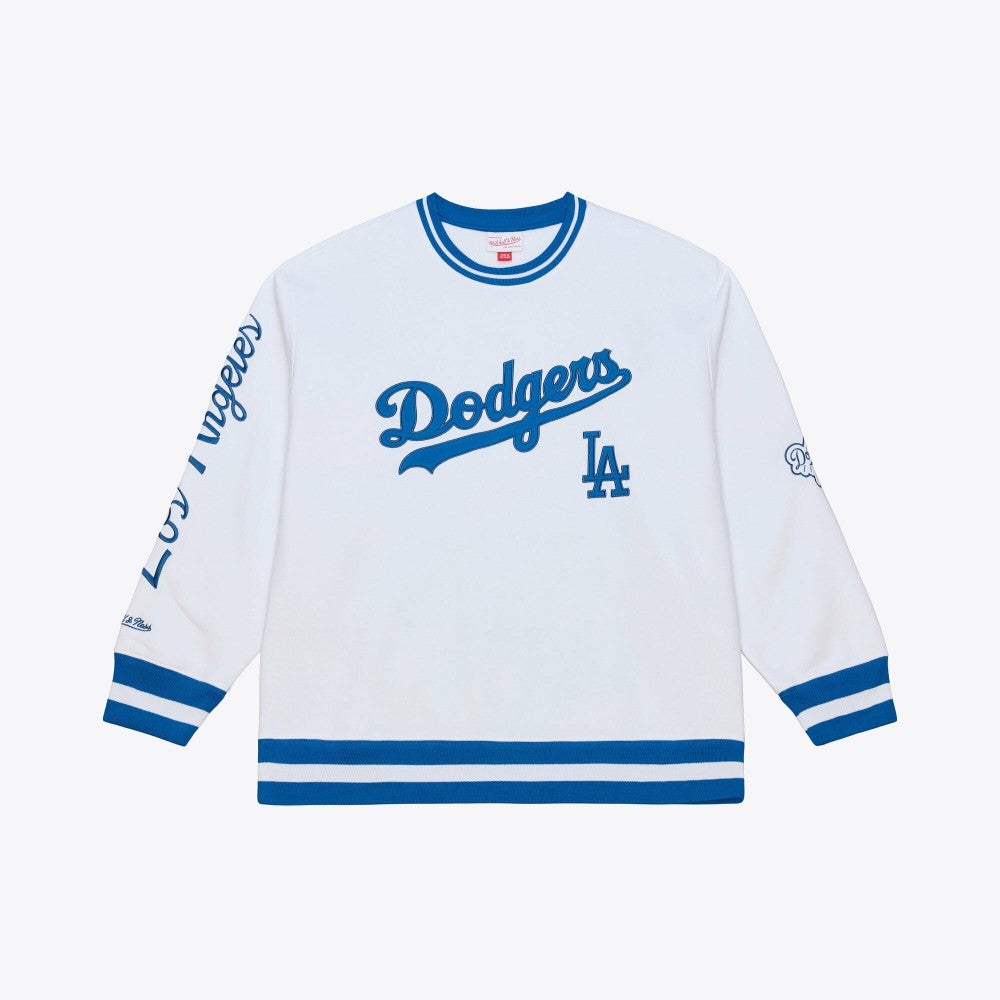 White Los Angeles Dodgers Mitchell & Ness Arctic Fleece Sweatshirt