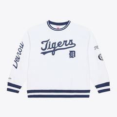 White Detroit Tigers Mitchell & Ness Arctic Fleece Sweatshirt