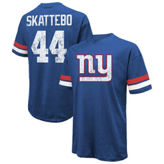 Cam Skattebo  Majestic Threads Oversized T-Shirt - New York Giants T-shirts