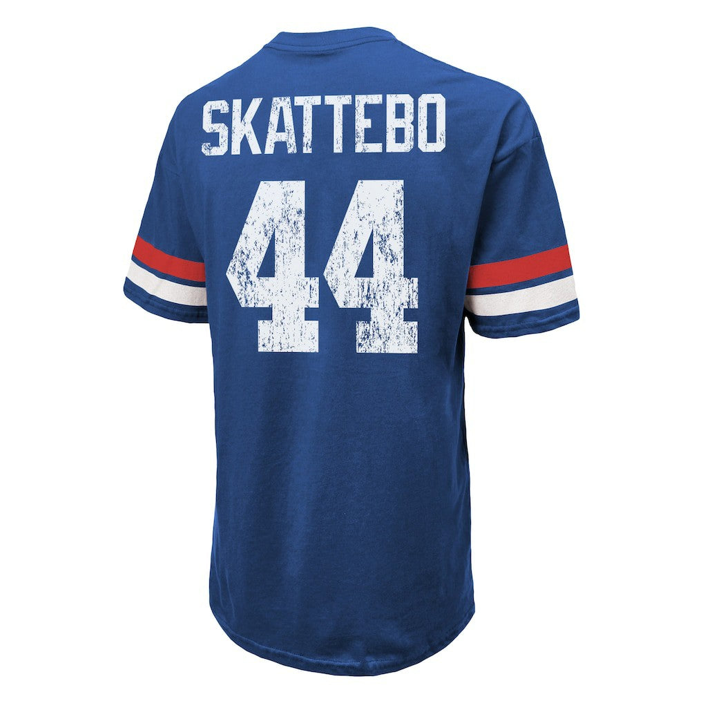 Cam Skattebo  Majestic Threads Oversized T-Shirt - New York Giants T-shirts