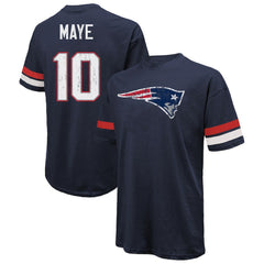 Drake Maye  Majestic Threads Oversized T-Shirt - New England Patriots T-shirts