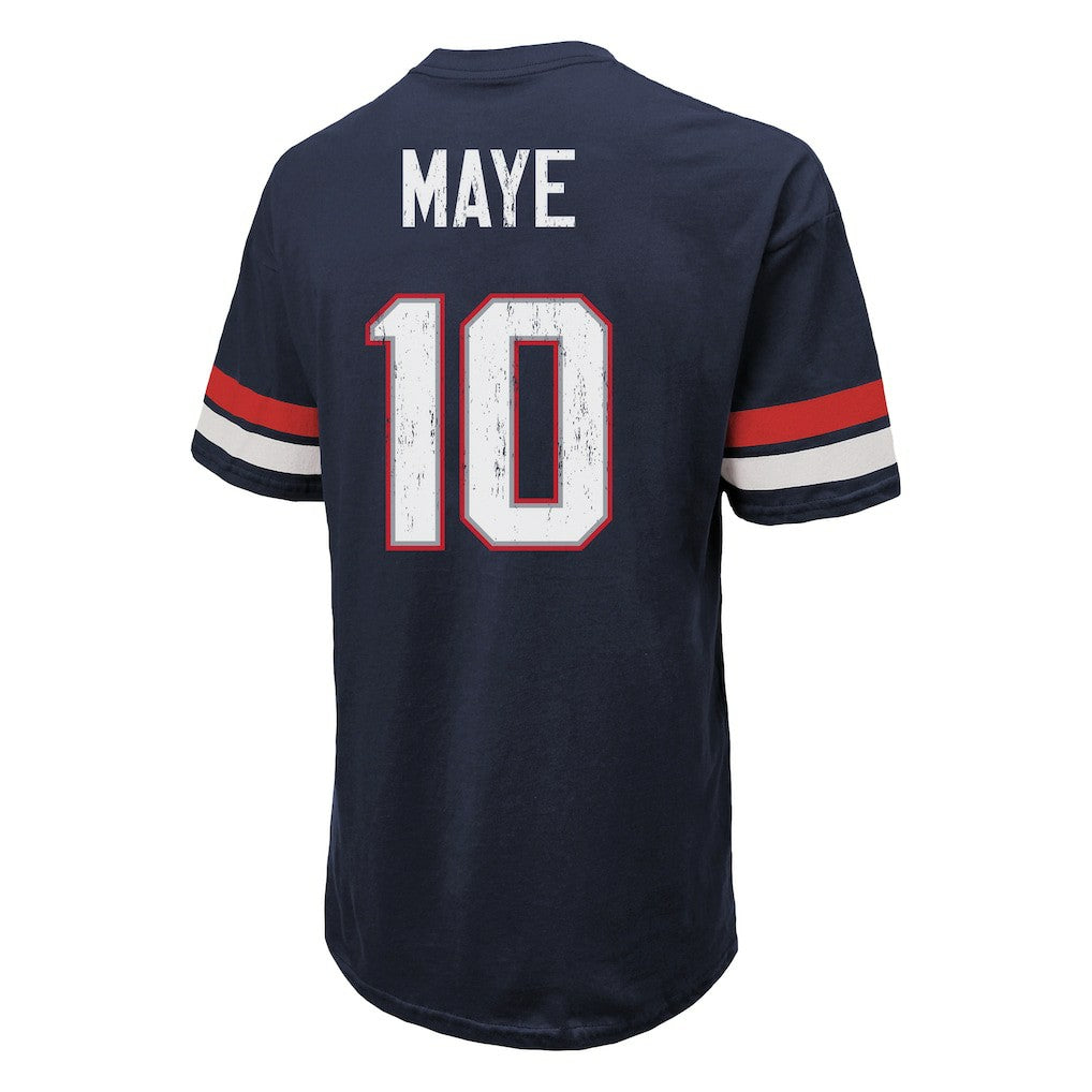 Drake Maye  Majestic Threads Oversized T-Shirt - New England Patriots T-shirts