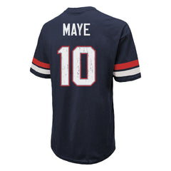 Drake Maye  Majestic Threads Oversized T-Shirt - New England Patriots T-shirts