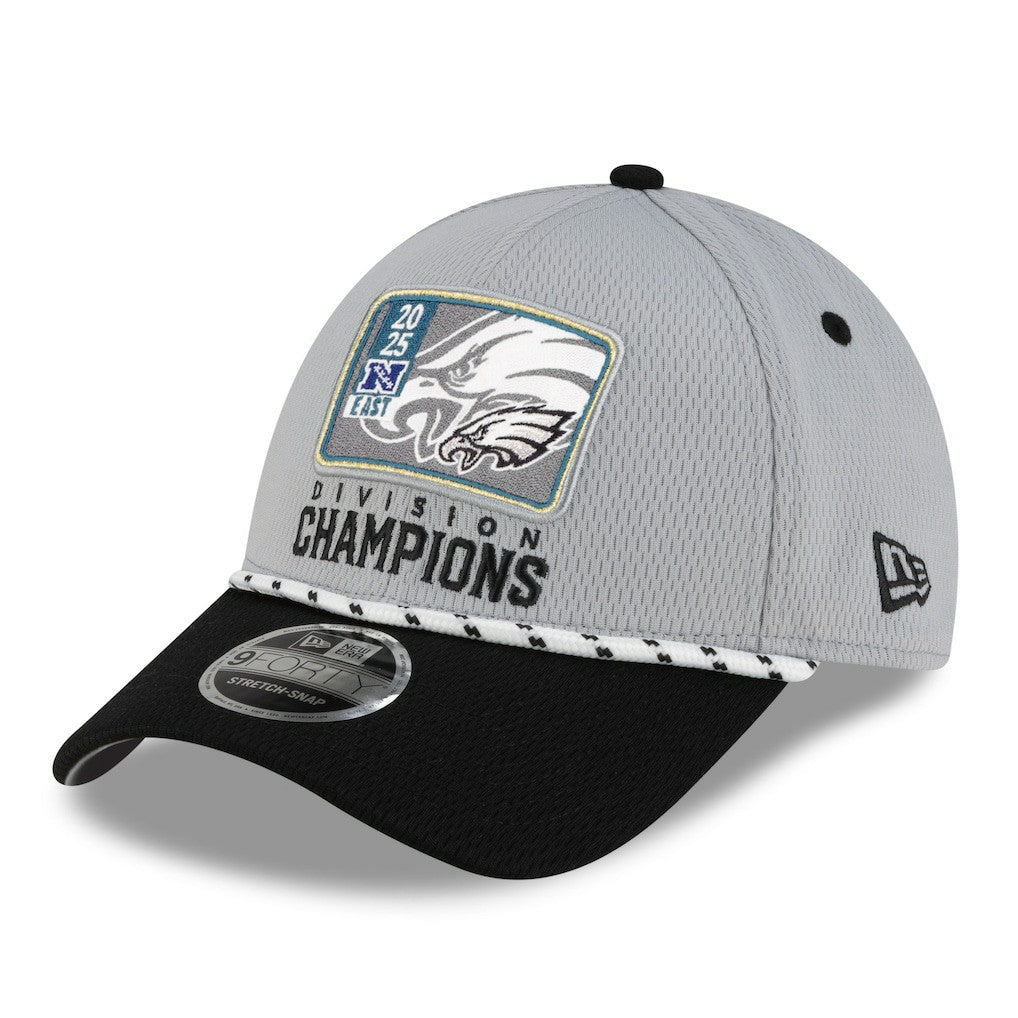 2025 NFC East Division Champions Locker Room Trophy Collection 9FORTY Adjustable Hat - Philadelphia Eagles Hats