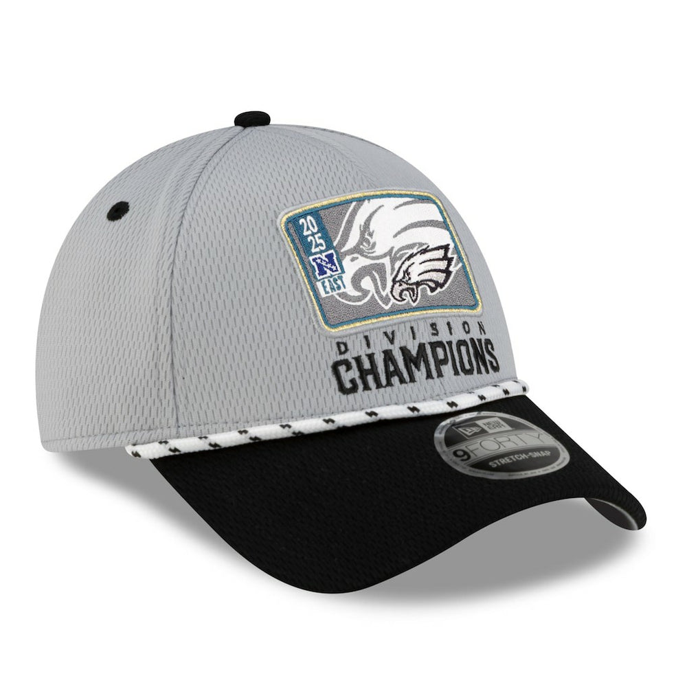 2025 NFC East Division Champions Locker Room Trophy Collection 9FORTY Adjustable Hat - Philadelphia Eagles Hats