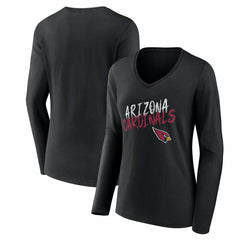 Women's Hustle Long Sleeve V-Neck T-Shirt - Arizona Cardinals T-shirts