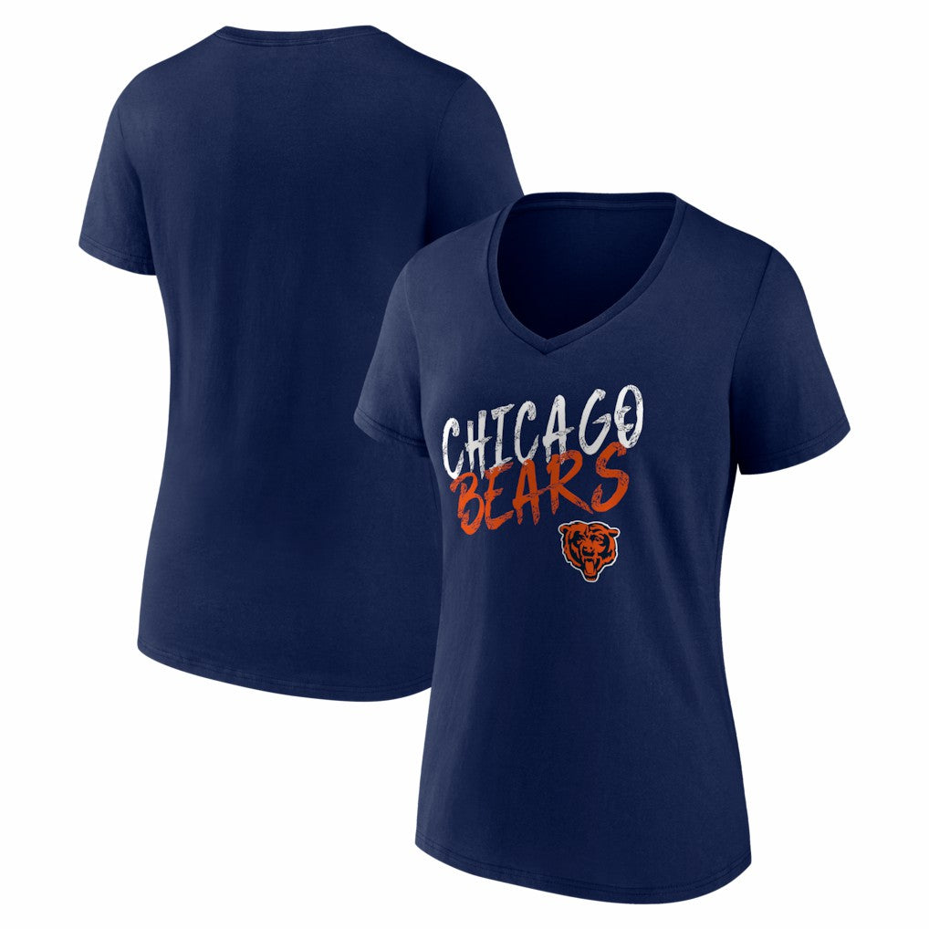 Women's Hustle V-Neck T-Shirt - Chicago Bears T-shirts