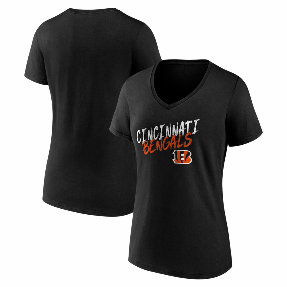 Women's Hustle V-Neck T-Shirt - Cincinnati Bengals T-shirts