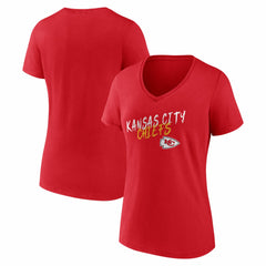 Women's Hustle V-Neck T-Shirt - Kansas City Chiefs T-shirts
