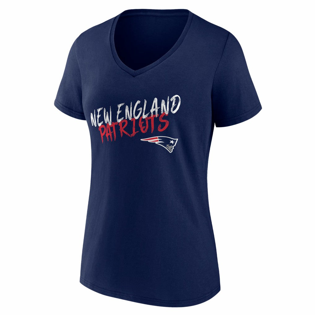 Women's Hustle V-Neck T-Shirt - New England Patriots T-shirts