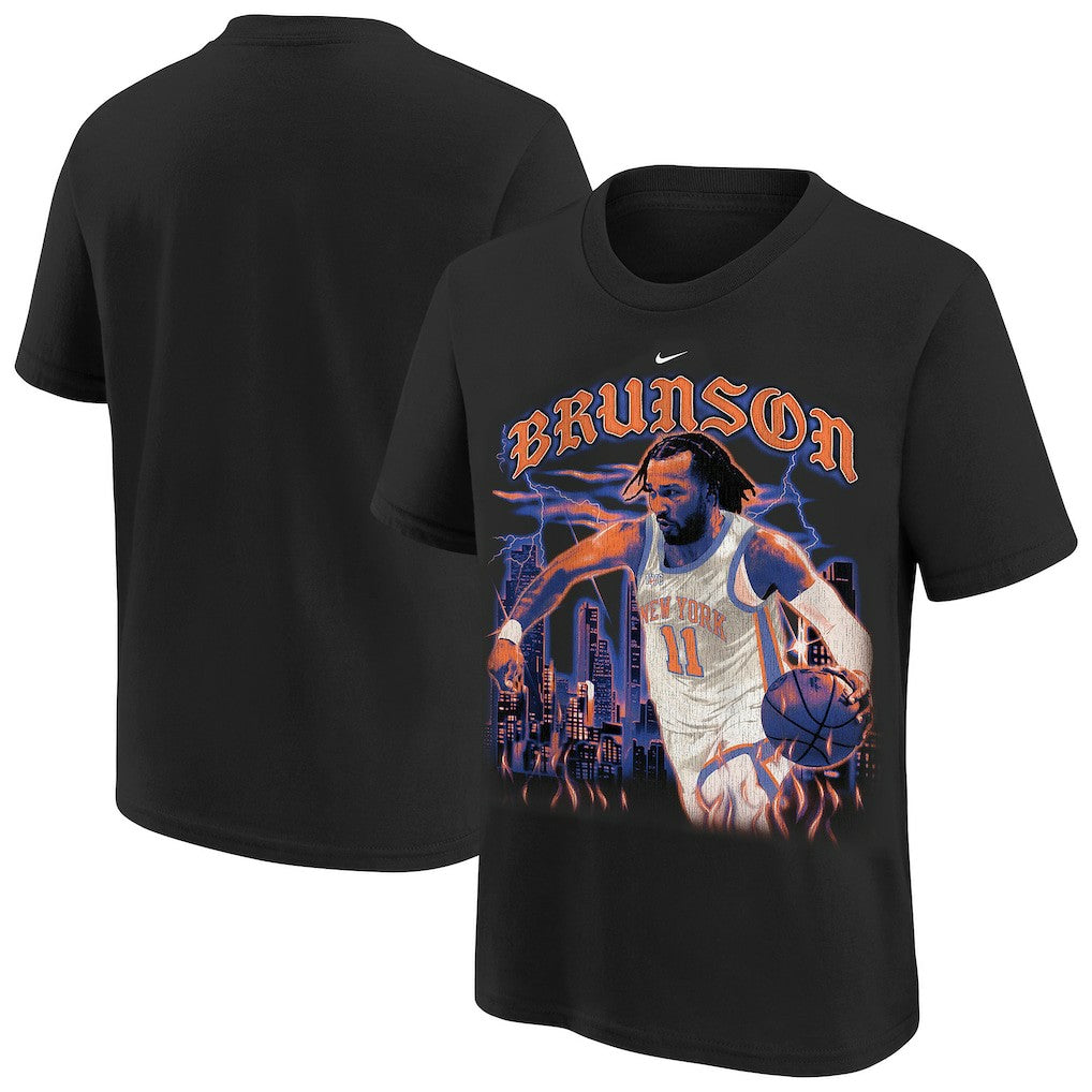 Nike Jalen Brunson New York Knicks Youth City Edition Player T-Shirt