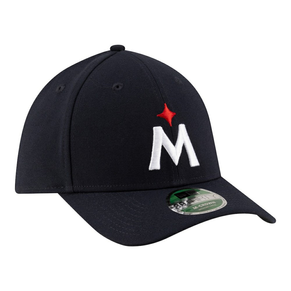 Navy Minnesota Twins New Era Player Replica 39THIRTY M-Crown Flex Hat