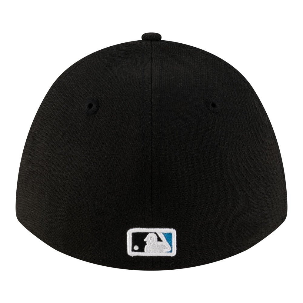 Black Miami Marlins New Era Player Replica 39THIRTY M-Crown Flex Hat