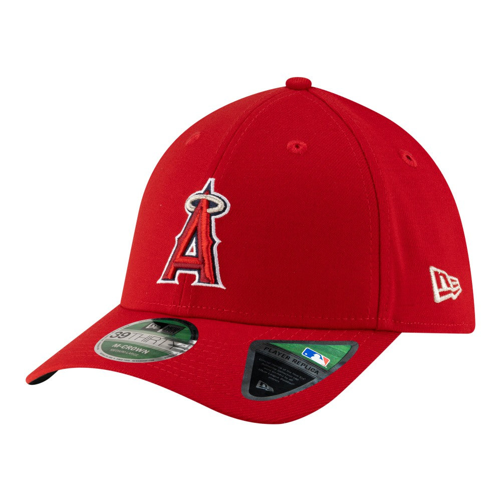 Red Los Angeles Angels New Era Player Replica 39THIRTY M-Crown Flex Hat