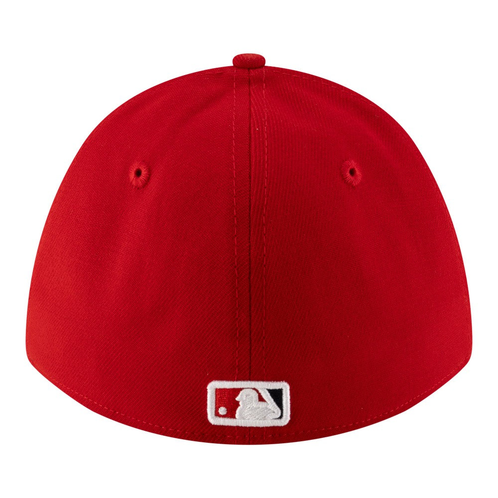 Red Los Angeles Angels New Era Player Replica 39THIRTY M-Crown Flex Hat