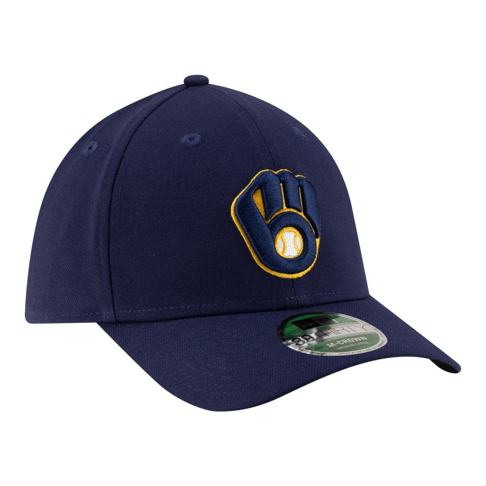 Navy Milwaukee Brewers New Era Player Replica 39THIRTY M-Crown Flex Hat