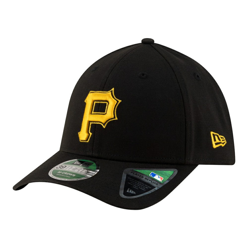 Black Pittsburgh Pirates New Era Alternate Player Replica 39THIRTY M-Crown Flex Hat